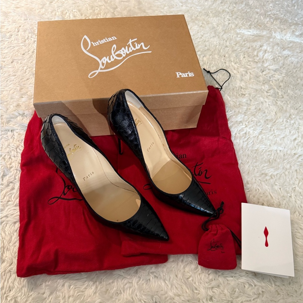👠 Christian Louboutin So Kate 120 Python Cire Pumps